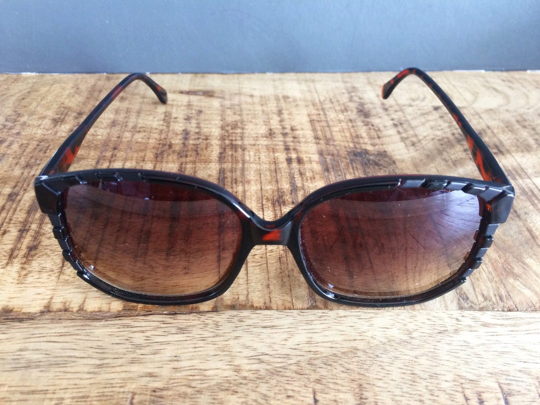 Vintage Dark Tortoiseshell Pentagonal Frame Sunglasses - Etsy