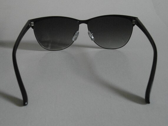 Vintage Dark Raspberry & Turquoise D-Frame Sungla… - image 3