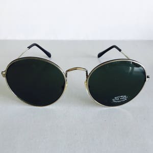 Vintage Silver Round Sunglasses