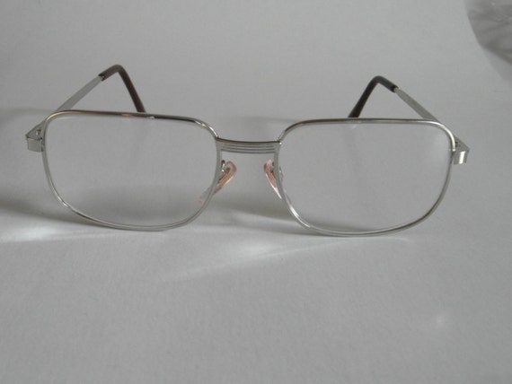 Vintage Silver Rectangular Optical Frame
