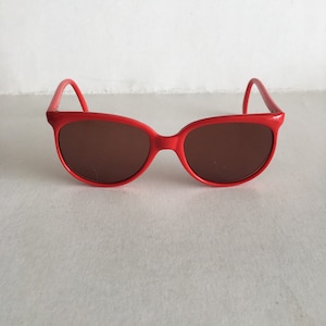 Vintage Cherry Red D-frame Kids Sunglasses