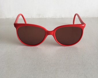 Vintage Cherry Red D-frame Kids Sunglasses