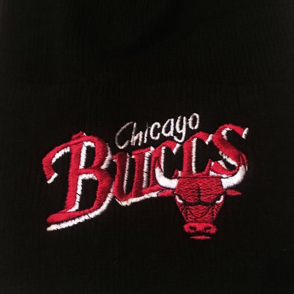 millésimé Black Chicago Bulls Acrylic Wool Beanie