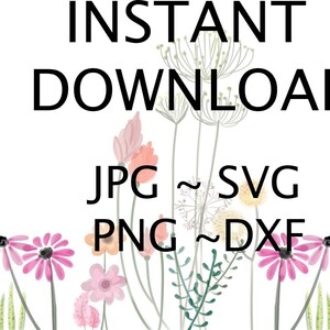 Frühlingsblumen Kaffeetasse Vorlage - Sofortiger Download 15 Unzen Becher Vorlage SVG, 15 Unzen Full Wrap Becher Vorlage