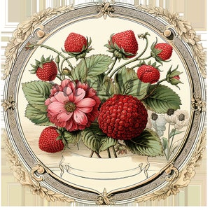 Downloadable Digital Labels for Homemade Jams and Preserves - Elegant and Distinctive Jam Label Design
