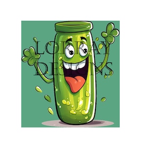 Cornichon dans un pot PNG TÉLÉCHARGER Étiquettes de cornichon, autocollants, Art Print