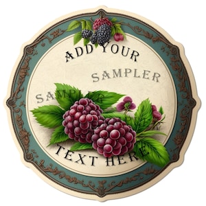 Editable Jam Labels for Homemade Jams and Preserves- Digital Download - Professional * Polished Jam Labels - Unique Design