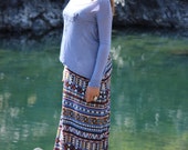 Tribal Aztec Print Roamer Maxi Skirt