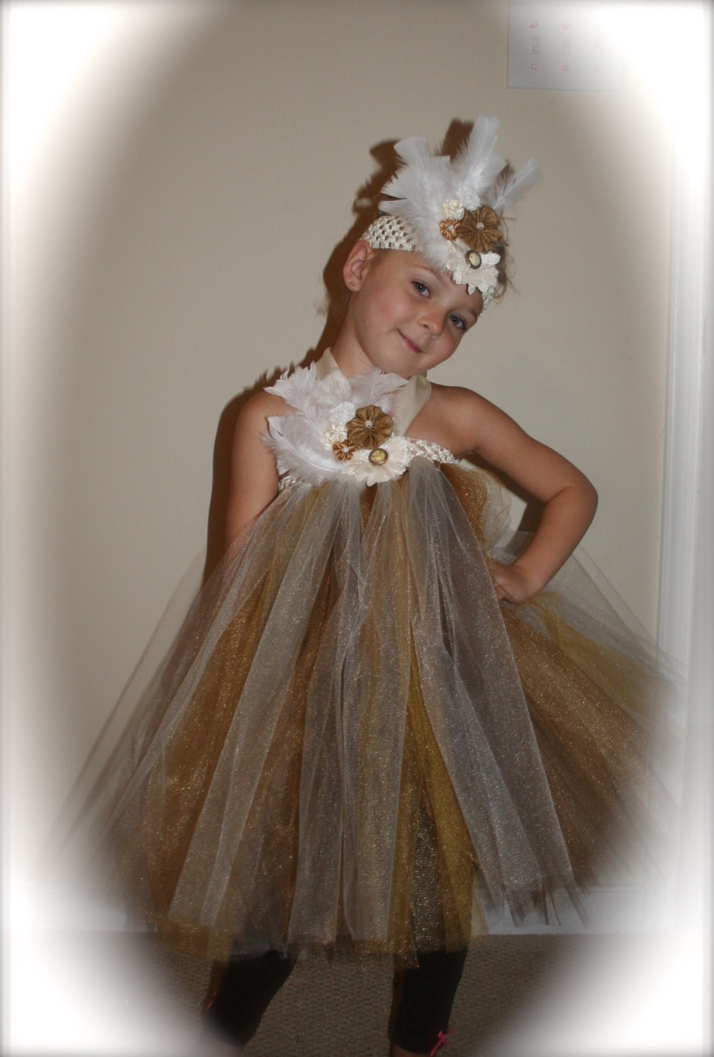 Gold and Ivory Infant Dress - Etsy Gold and Ivory Infant Dress - Etsy