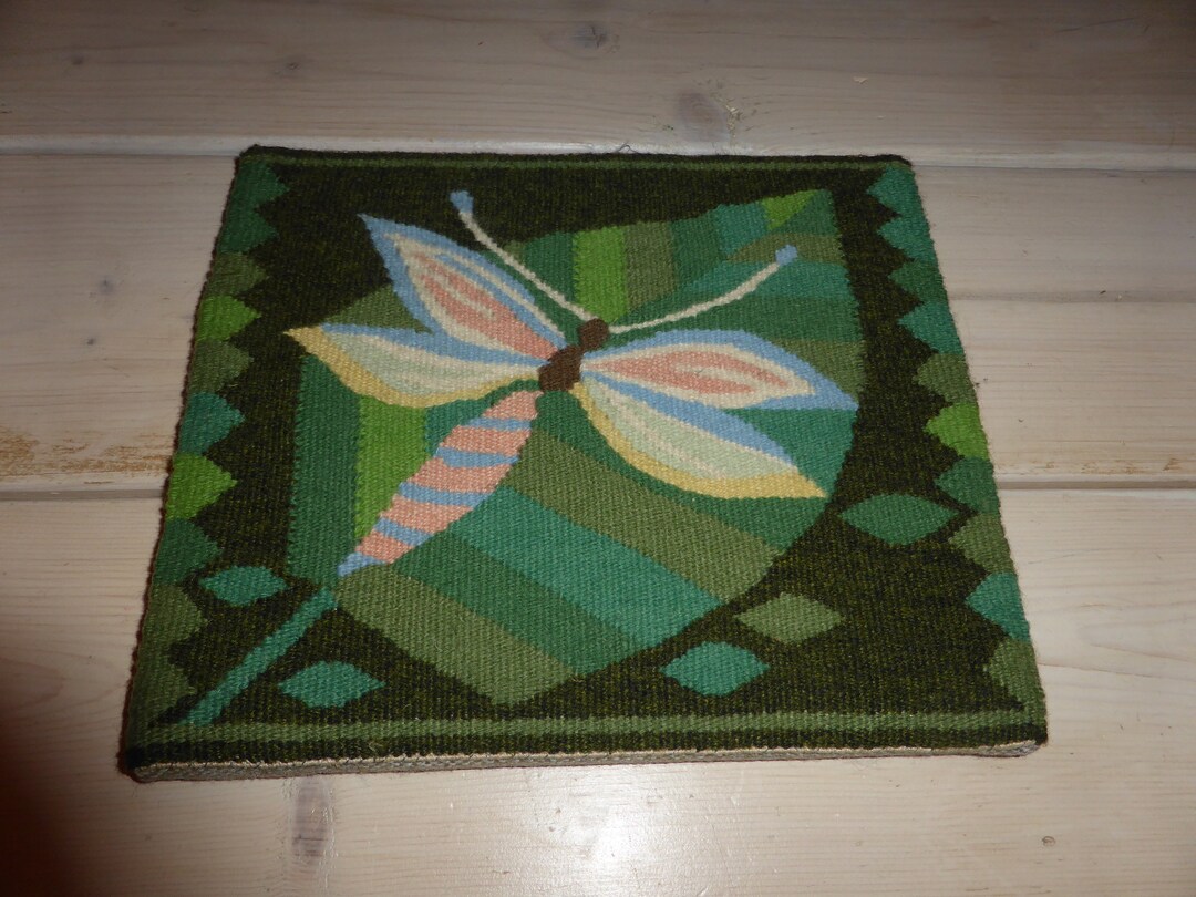 Vintage Swedish Hand Woven Wall Hanging / Flemish / Appr 10 X Etsy