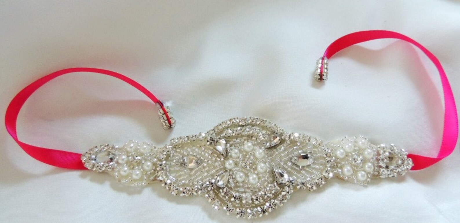 Flower Girl Beaded Crystal Bracelet Cuff Etsy