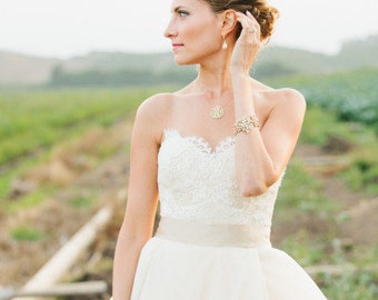 champagne bridal belt