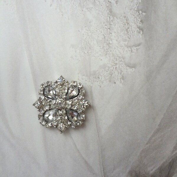 Button Brooch - Etsy