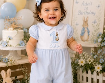 Baby Girl 1st Birthday Outfit | Some Bunny Is One | Bunny Birthday Cake Smash | 294899