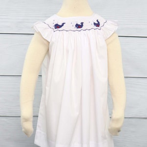 Smocked Baby Girl Clothes, Smocked Dress, Smocked Dresses, Smocked Whale, Smocked Whale Dress,Whale Baby Clothes, Zuli Kids  412400 - BB067