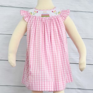 Smocked Birthday Dress, Smocked Birthday, Birthday Smocked Dress, Birthday Dress 2 Year Old, 1 Year Old,  Zuli Kids 412836 -DD219