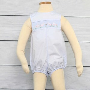 Smocked Easter Boy, Baby Boy Easter Outfit, Easter Smocked Boy, Smocked Baby Boy Easter Clothes, Smocked Bunny for Baby Boy, 412748 - DD130