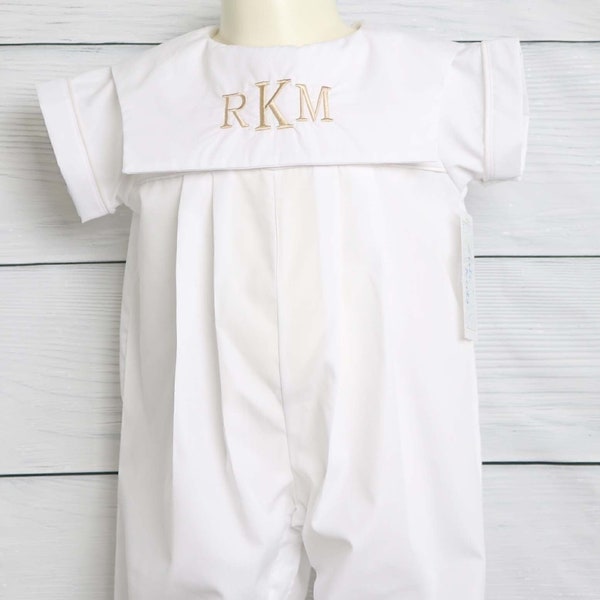 Boys Christening Outfit, Boys Baptism Outfit, Christening Outfits for Boys, Toddler Christening Romper, Baby Boy Baptism Outfit 292406