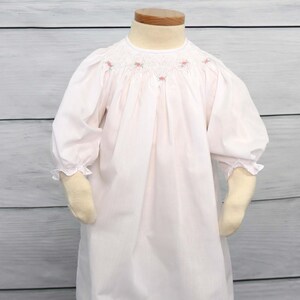Baptism Gown for Baby Girl, Hand Smocked Newborn Dresses, Smocked Baptism Gown, Smocked Baby Clothes for Christening 412701-CC279