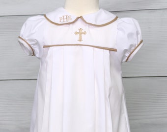 Baby Girl Christening Dress, Baptism Dress for Baby Girl, Baby Girl Baptism Dress, White Dress for Baby girl, Smocked baby Dress, 293447