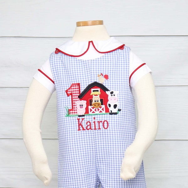 Farm Birthday Outfit, Farm Birthday Shirt, Farm Birthday Party, Baby Boy First Birthday Outfit, Baby Boy 1st Birthday Outfit 293816