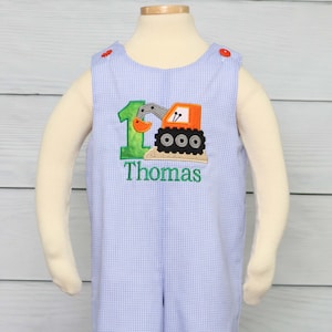 Construction Birthday Party, Construction Romper, Construction Smash Cake Outfit, Construction Birthday Rompers, Zuli Kids 292989