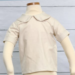 Peter Pan Collar Shirt, Peter Pan Collar Shirt Boys, Boys Peter Pan Collar Shirt, Peter Pan Collar, Toddler Boy Dress Shirt Zuli Kids 293922