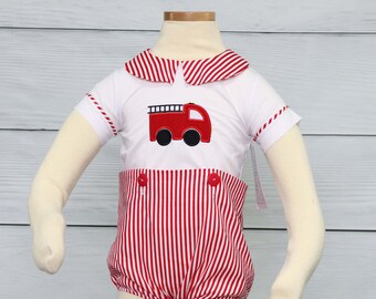 Baby Firefighter, Fire Truck Party,  Fire truck Birthday, Baby Fireman Outfit, Fireman Outfit,  Baby Boy Firefighter,  Zuli Kids  292001