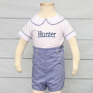 Baby Dedication Outfit Boy, Baby Boy Dedication Outfit, Baby Boy Romper for Christening, Boys Baptism Romper,  Zuli Kids 293296