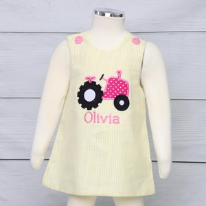 Barnyard Birthday, First Birthday Dress, Tractor Dress, 1 Year Old Birthday, Farm Birthday, Farm Birthday Party, Baby Girl Birthday, 291690