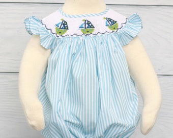 Smocked Bubble, Baby Smocked Bubble, Baby Girl Rompers, Summer Smocked Bubbles, Smocked Romper, Smocked Baby Clothes,  412308-CC061
