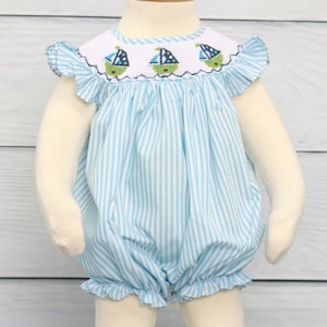 Smocked Bubble, Baby Smocked Bubble, Baby Girl Rompers, Summer Smocked Bubbles, Smocked Romper, Smocked Baby Clothes,  412308-CC061