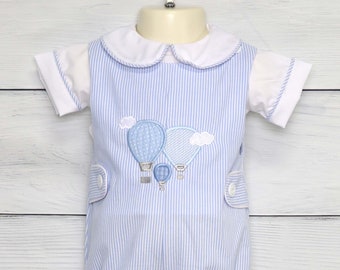 Hot Air Balloon Outfit Boy, Hot Air Balloon First Birthday Boy, 1 Year Old Romper Boy, Oh The Places You’ll Go First Birthday Outfit, 294390