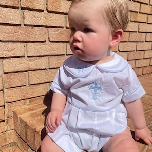 Blessing Outfit Boy with Cross, Boy Baptism Outfit, Boys Baptism Outfit, Baby Boy Baptism Outfit, Boys Christening Outfit 292983
