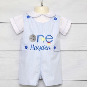 Ein Jahr altes Junge, Raumschiff, Rakete, Weltraum Outfit, Baby Jungen Outfit, Weltraum Geburtstagsoutfit, Zuli Kids 294582