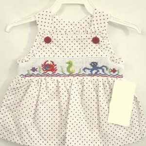 Dresses for Baby Girl, Smocked Sunsuit, Baby Smocked Outfit, Baby Girls Smocked Clothing, Infant Girl Clothes, Zuli Kids  412407-AA068-I129
