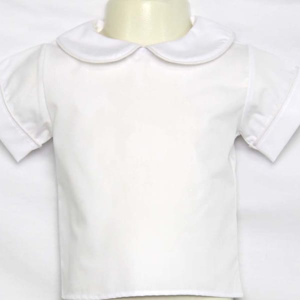 Peter Pan Collar Shirt, Peter Pan Collar Shirt Boys, Baby boy dress shirt, Baby boy Dress Clothes, Boys Peter Pan Collar Shirt 294966