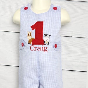 1st Birthday Boy Outfit, Farm Themed Birthday, First Birthday Outfit Boy, Baby Rompers, First Birthday Romper, 1 Year Old, Zuli Kids  292803