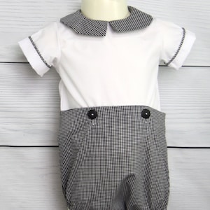 Baby Boy Outfit, Classic Baby Boy Clothes, Black Baby Bubble, Boy Bubbles, Classic Baby Clothing, Baby Boy Clothes, Zuli Kids  293683