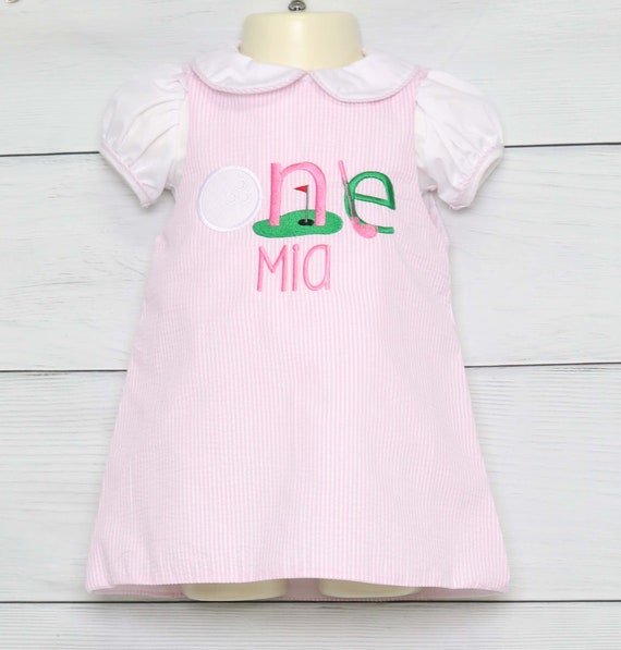 Baby Girl Golf Outfit, Baby Girl Golf, Hole in One First Birthday Girl, Girl Golf, Toddler Girl Golf Outfit, Zuli Kids 294457 Il_570xn