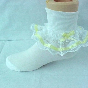 Lace Socks, Baby Socks, Frilly Socks, Lace Trim Socks, Kids Socks, Newborn Socks, Toddler Socks, Little Girl Socks, Baby Lace Socks,  292413