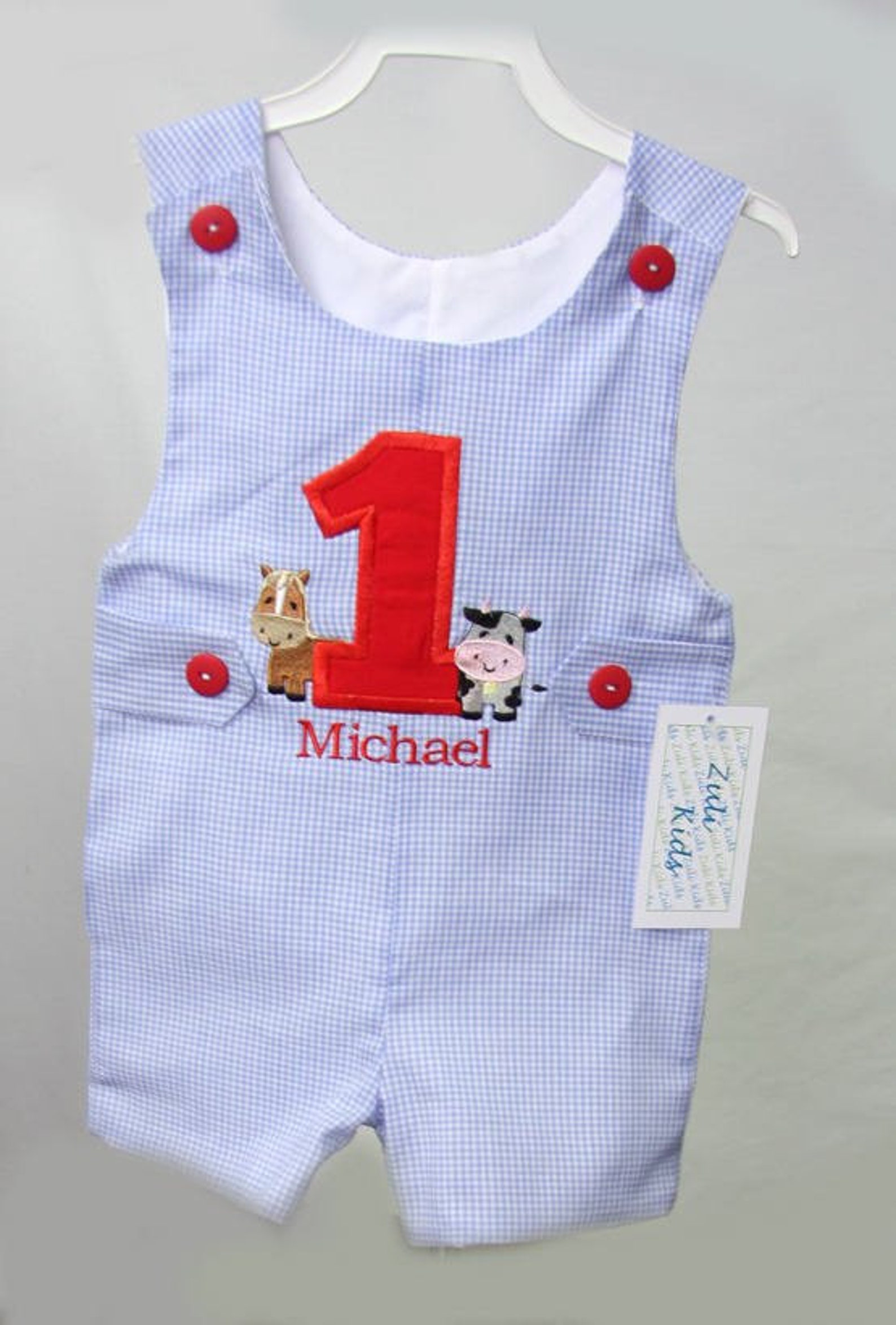 1st Birthday Boy Outfit Baby Boy Birthday Outfit Farm Etsy
