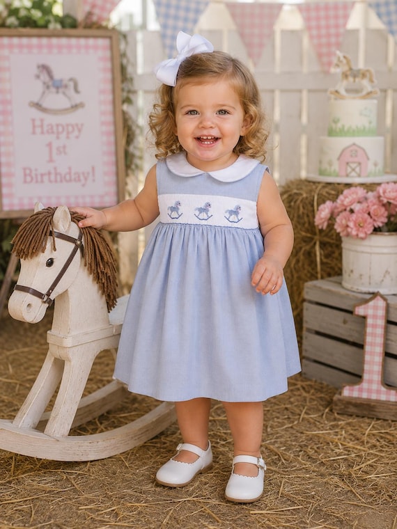 spring dresses birthday Smocked Dress - Spring Dresses - Toddler Girl Dresses - Baby Girl Birthday  Dress by Zuli Kids 412023 A006