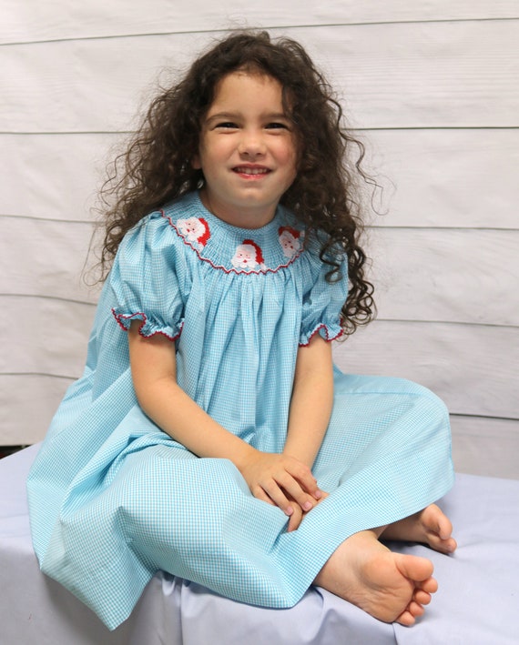 smocked christmas dress baby girl