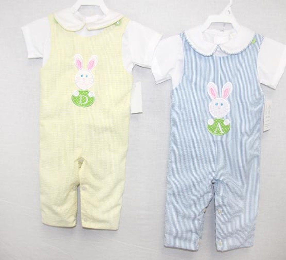 Toddler Boy Easter Outfit with Personalized Baby Bunny Rabbit Etsy
