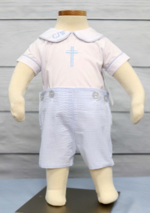 baby boy blue christening outfits