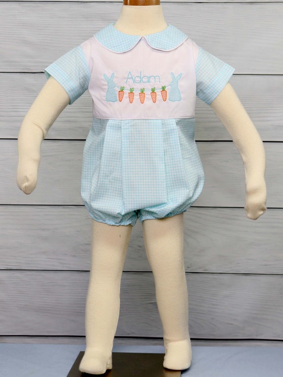 Baby Boy Easter Outfit, Baby Boy Easter, Baby Boys Easter Romper, Infant Boys Easter Romper, Monogrammed Children’s Clothes Zuli Kids 294132 Il_570xn