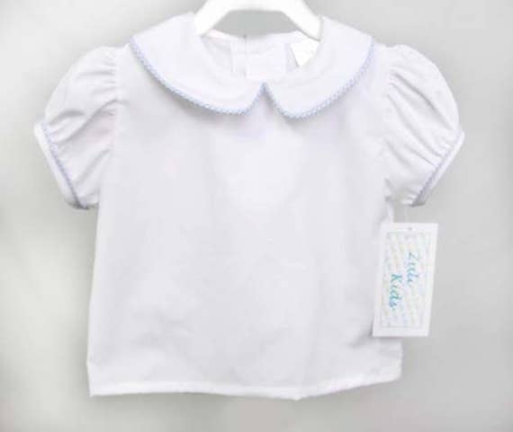 Blusas blancas para niñas ropa para blusa para bebés - Etsy España