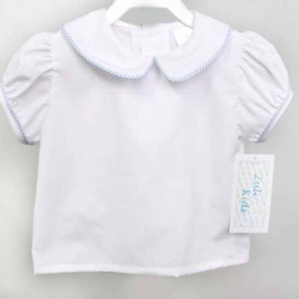 Blouses blanches pour filles, vêtements pour bébés filles, chemisier pour bébé, chemisier blanc pour petite fille, chemise blanche pour bébé fille, chemise à col Peter Pan, 292909