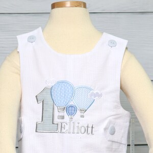 Hot Air Balloon 1st Birthday Outfit, Baby Boy First Birthday Outfit, One Year Old Boy, Oh The Places You'll Go, One Year Birthday, 294041 image 3
